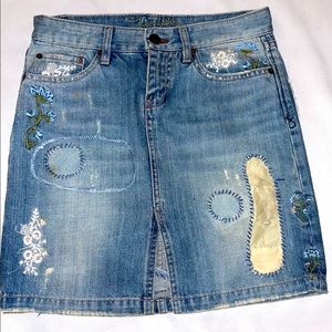 Blue Jean Skirt Size Small